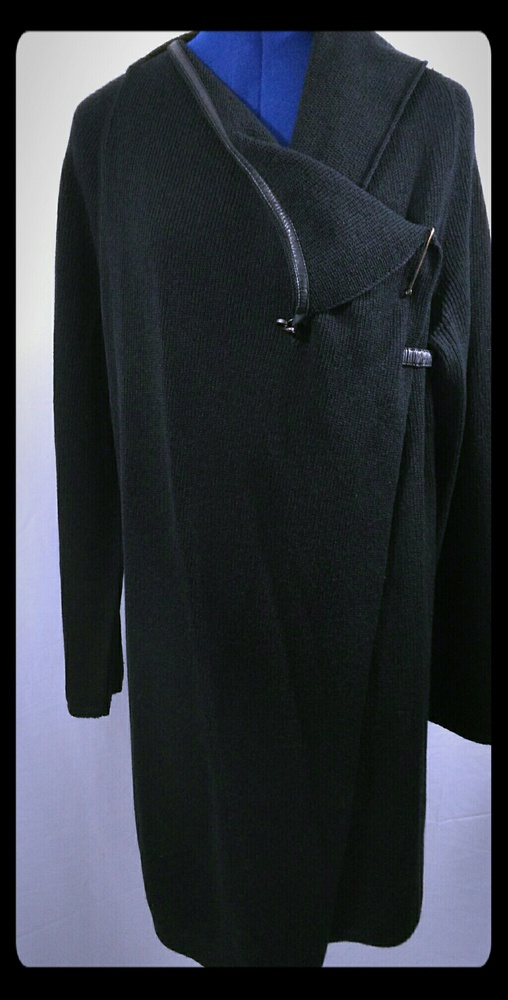 ANNETTE GÖRTZ Germany Leather Strap Cardigan XL